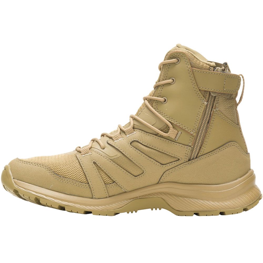 Bates Rallyforce Tall Side Zip Non-Safety Toe Work Boots - Mens Coyote Back View