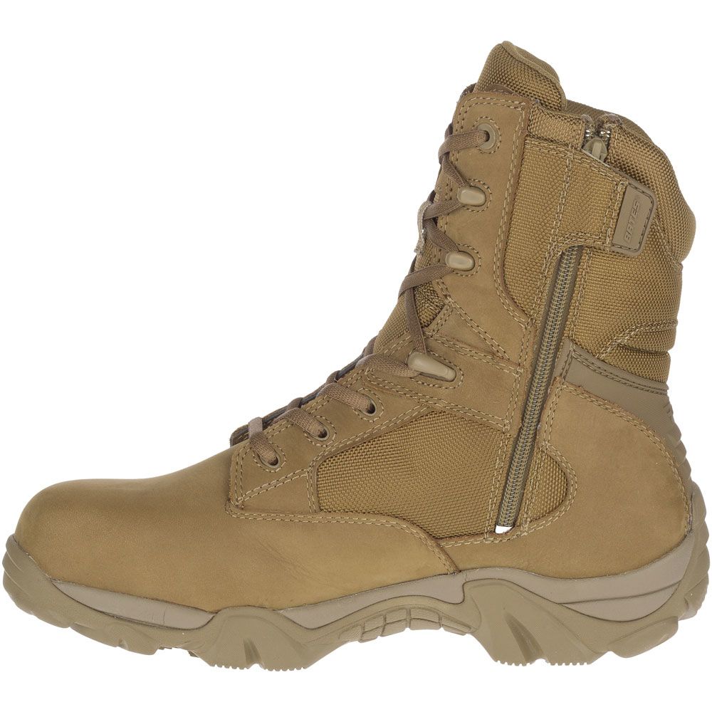 Bates Gx 8 Wp Ct Side Zip Composite Toe Work Boots - Mens Tan Back View