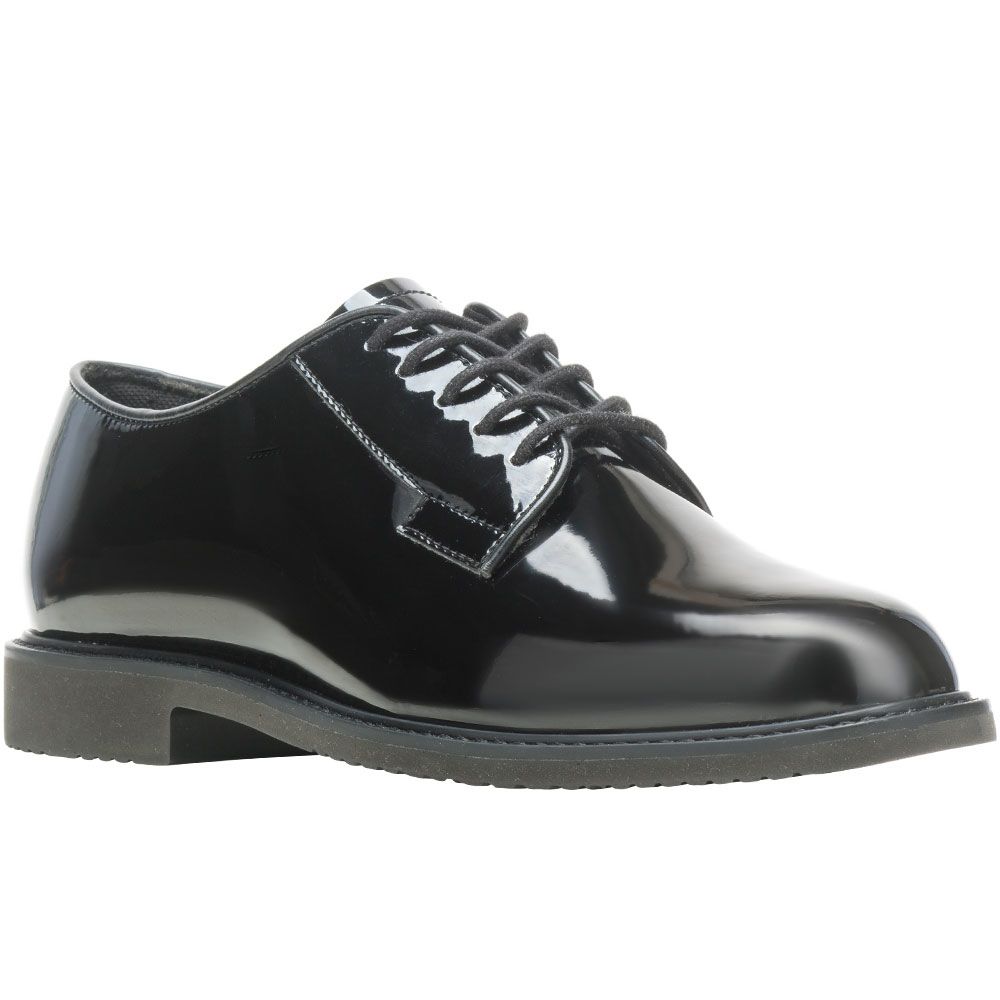 Bates Sentry Oxford High Gloss Duty Shoes - Womens Black Glossy