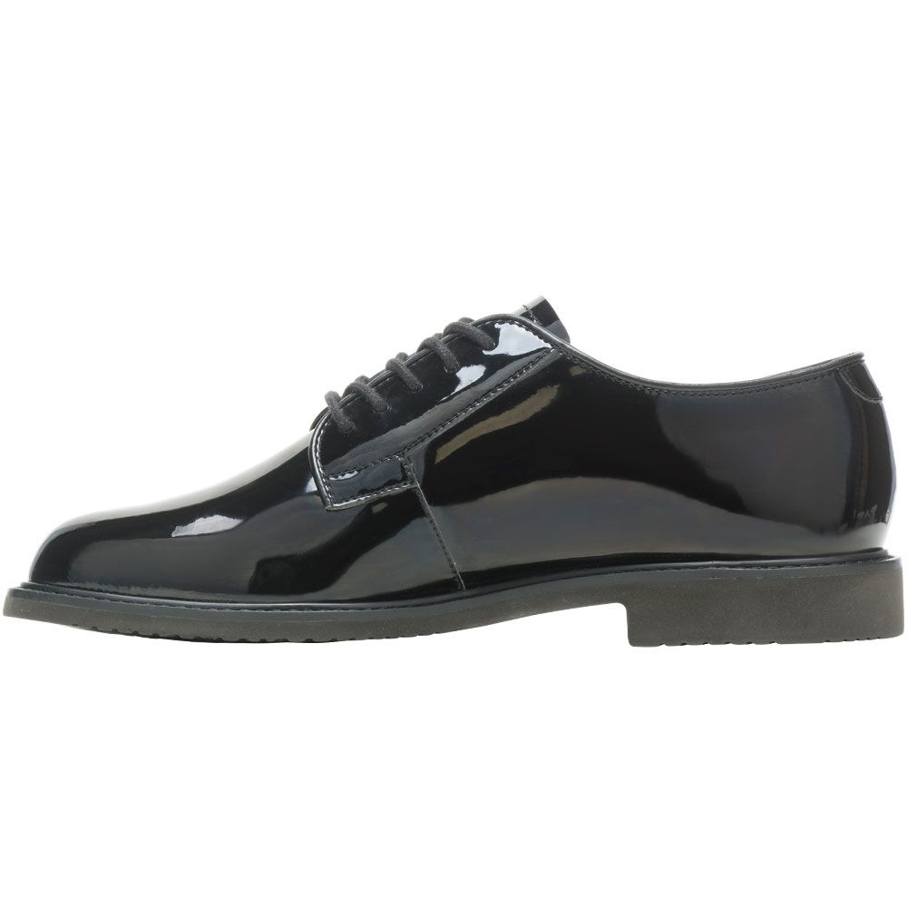 Bates Sentry Oxford High Gloss Duty Shoes - Womens Black Glossy Back View