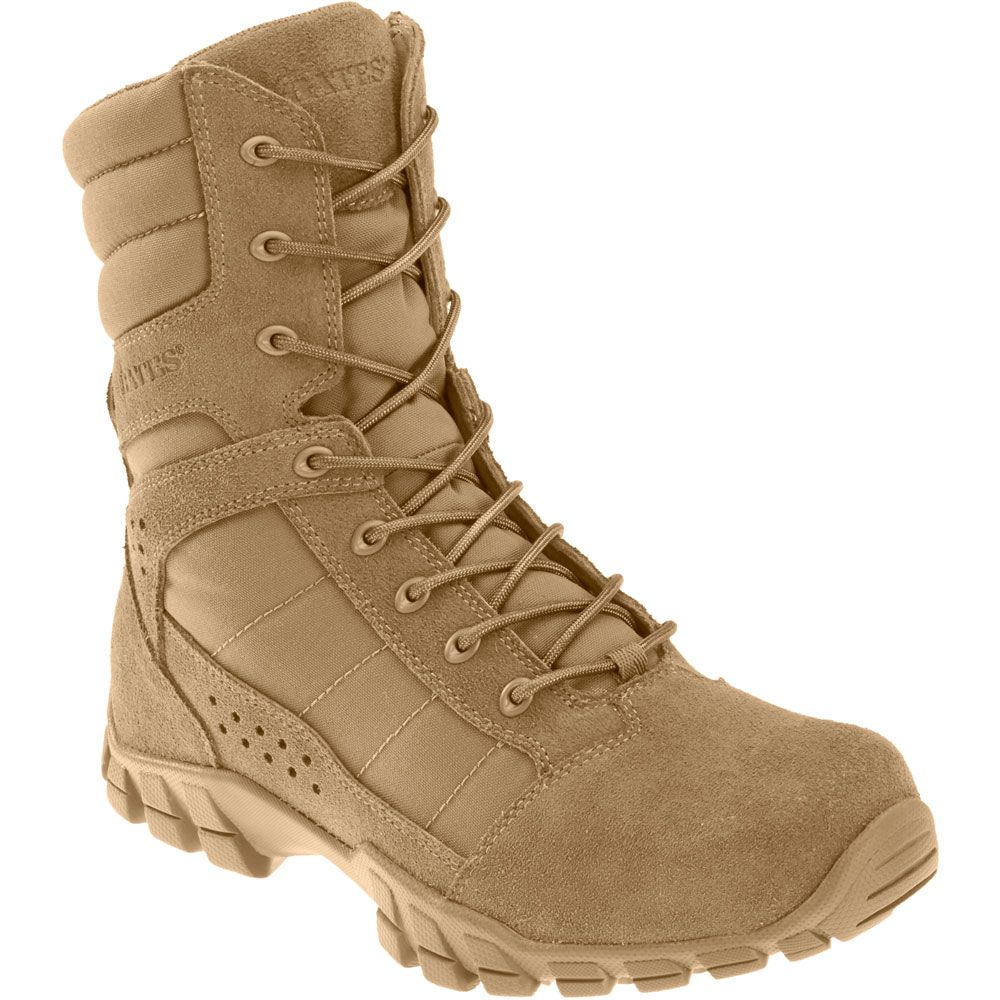 Bates Cobra 8in Hot Weather Non-Safety Toe Work Boots - Mens Tan
