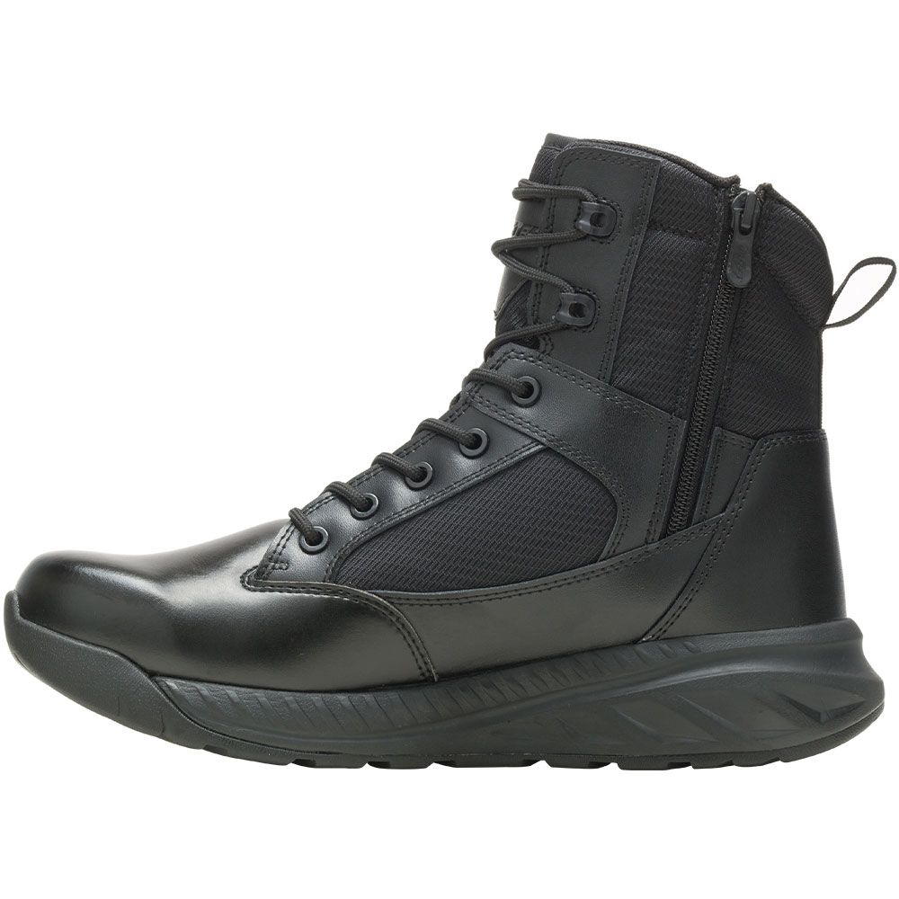 Bates Opspeed Tall Side Zip Non-Safety Toe Work Boots - Mens Black Back View