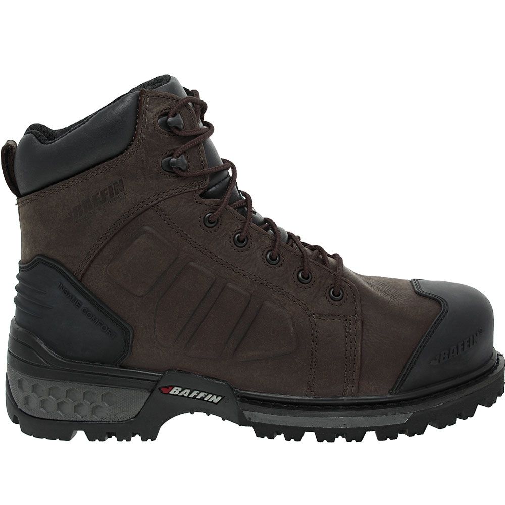 Baffin Monster Composite Toe Work Boots - Mens Brown Side View