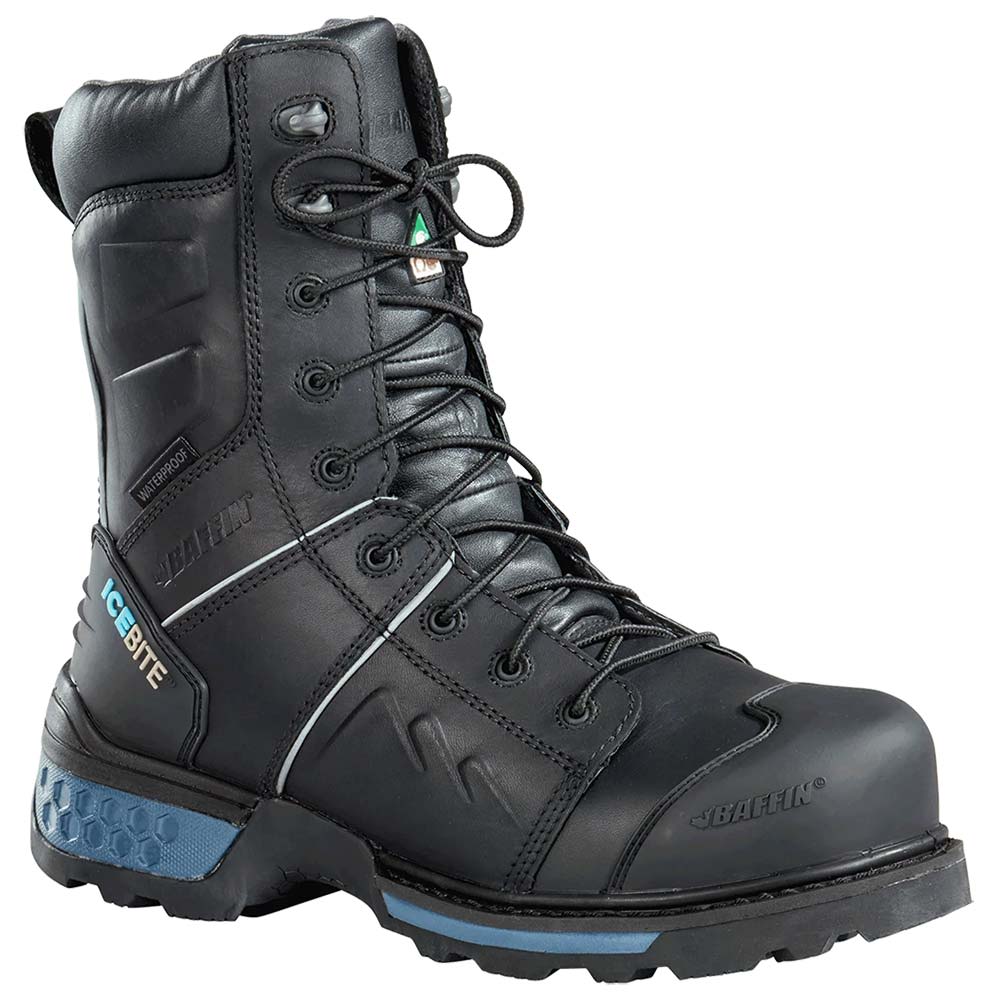 Baffin Ice Monster Composite Toe Work Boots - Mens Black Side View