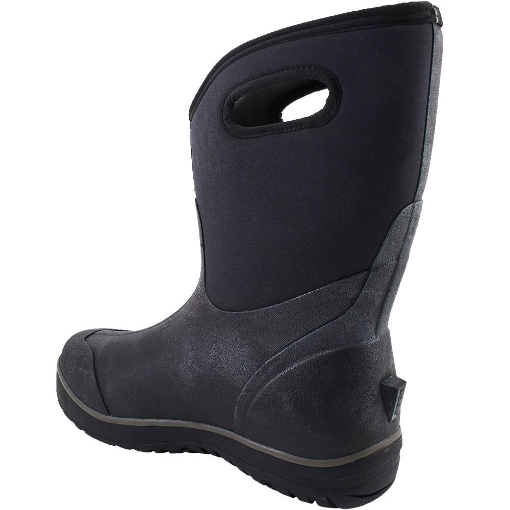 Bogs Ultra Mid Rubber Boots - Mens Black Back View