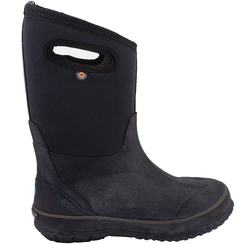 Bogs Classic High Handles Winter Boots - Boys Black Side View