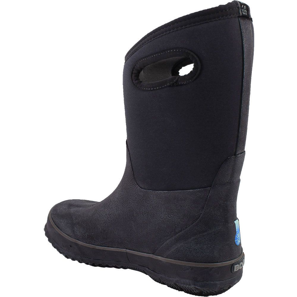 Bogs Classic High Handles Winter Boots - Boys Black Back View