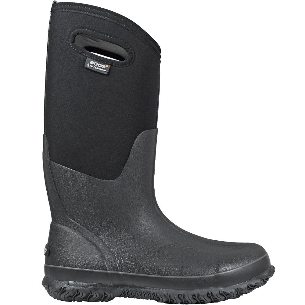 Bogs Classic Hi Handles Winter Boots - Womens Black Side View
