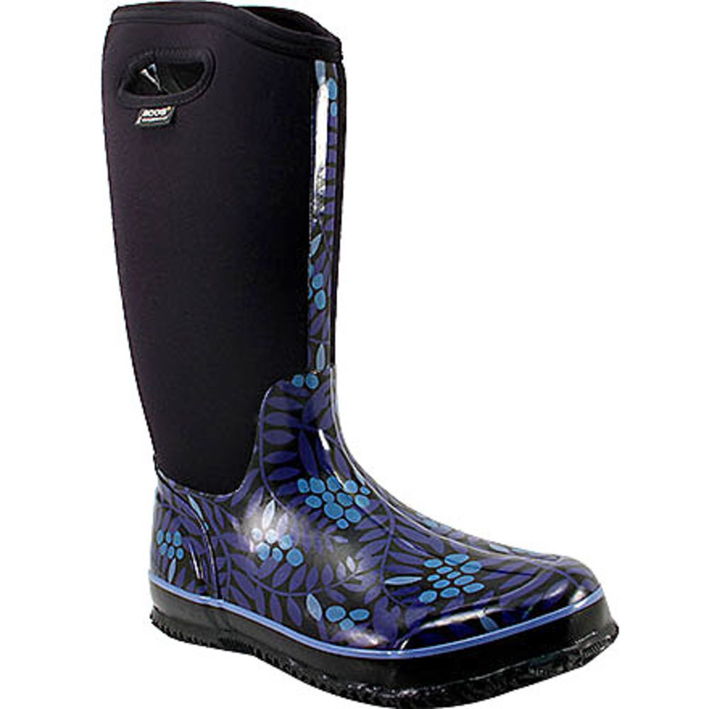 Bogs Winterberry High Rubber Boots - Womens Blue Multi
