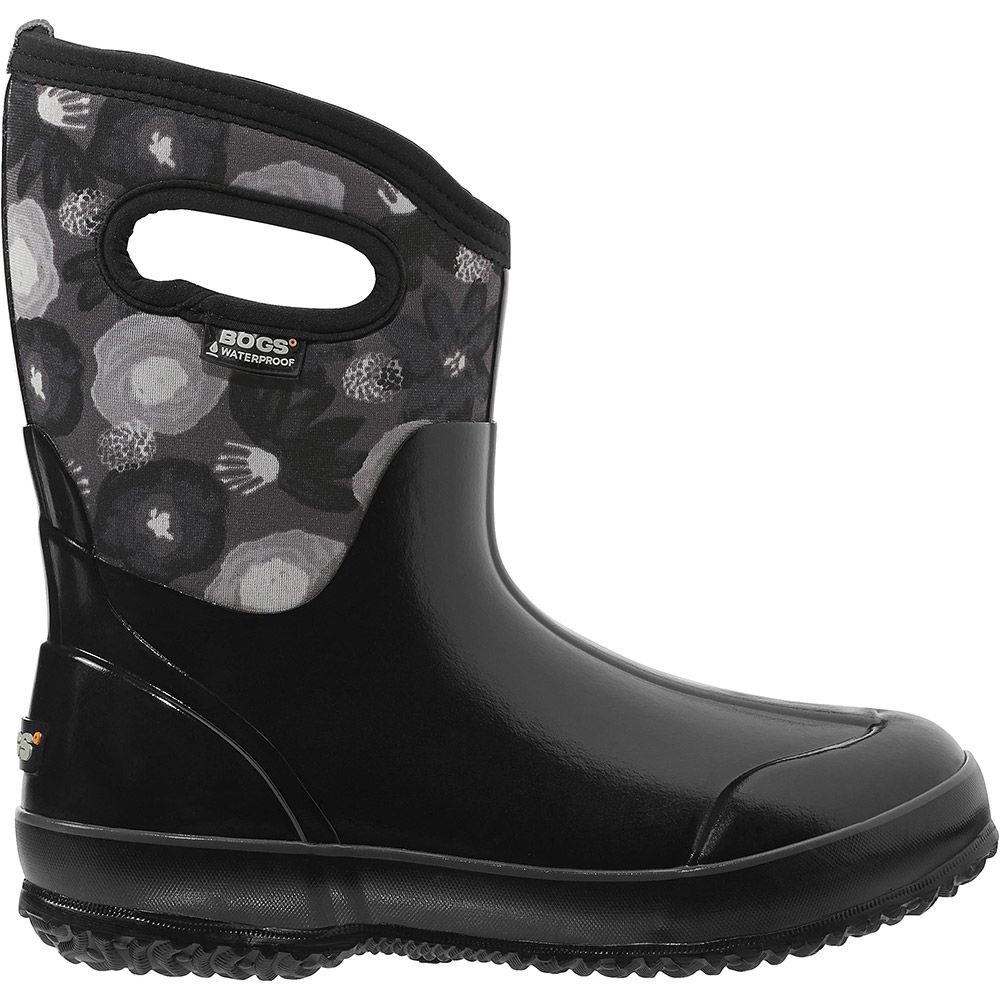 Bogs Watercolor Mid Rubber Boots - Womens Black Multi