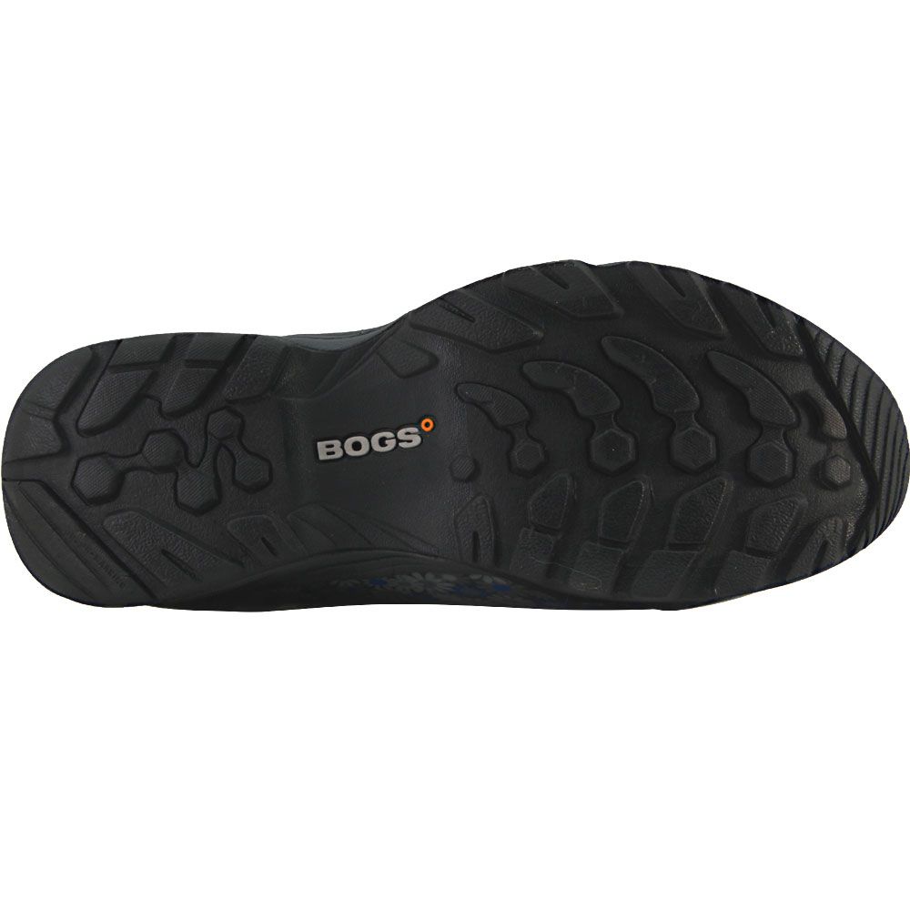 Bogs Daisy Multiflower Rubber Boots - Womens Dark Grey Multi Sole View