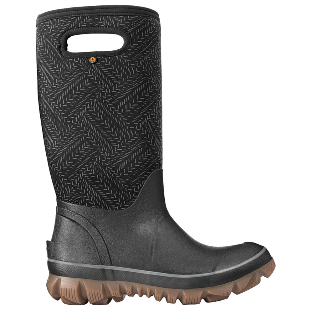 'Bogs Whiteout Fleck Rubber Boots - Womens Black Multi