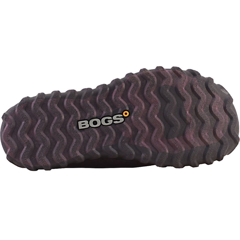 Bogs B Moc Comfort Winter Boots - Girls Eggplant Multi Sole View