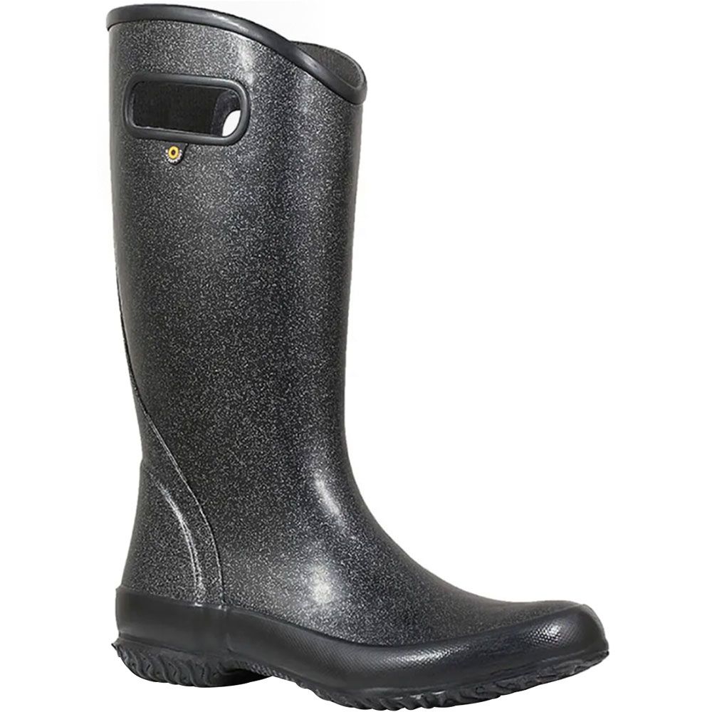 Bogs Rainboot Glitter Rain Boots - Womens Black