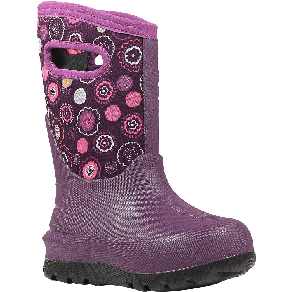 Bogs Neo Classic Bullseye Rain Boots - Girls Purple