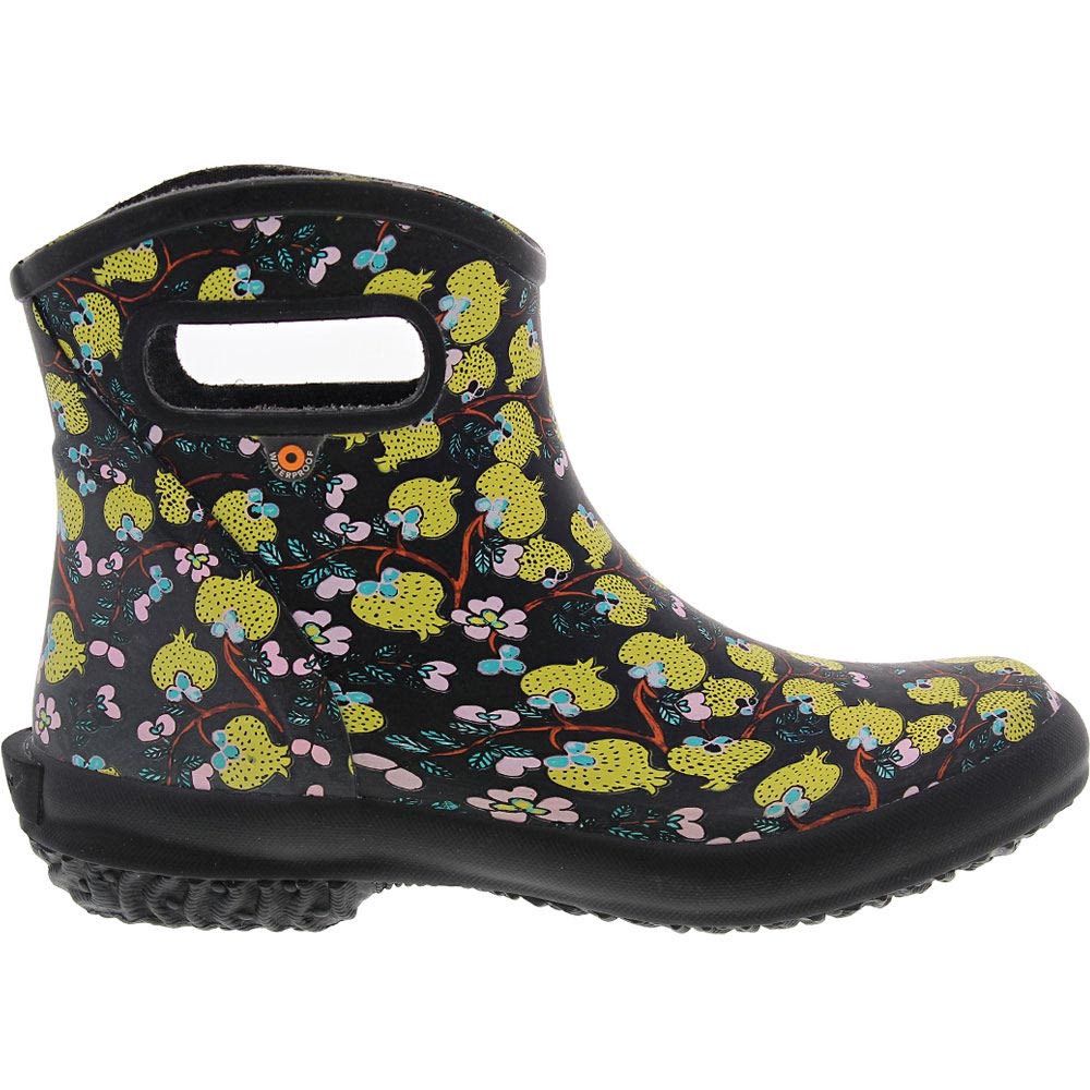 Bogs Patch Ankle Rain Boots - Womens Black Side View