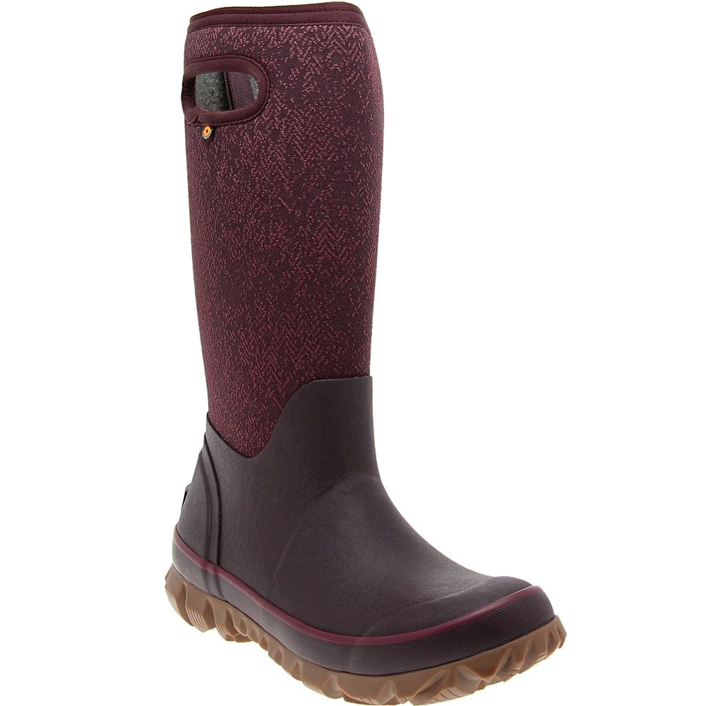 Bogs Whiteout Faded Rubber Boots - Womens Burgundy