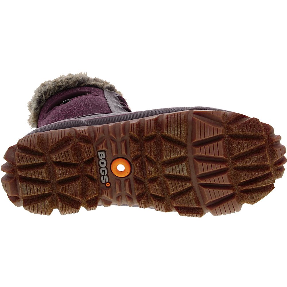 Bogs Arcata Faded Winter Boots - Womens Burgundy Sole View