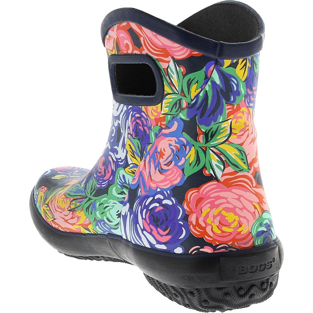 Bogs Patch Ankle Floral Rain Boots - Womens Rose Multi Back View