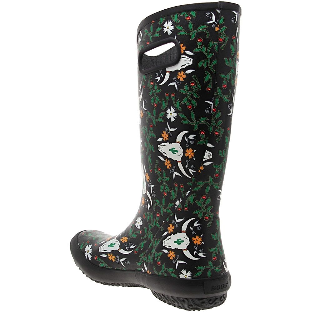 Bogs Rainboot Rodeo Rubber Boots - Womens Dark Brown Back View