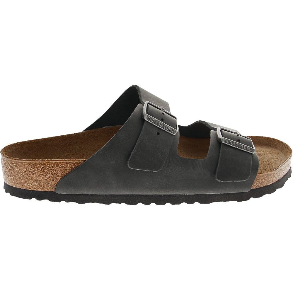 Birkenstock Arizona Slide Sandals - Mens Black Side View