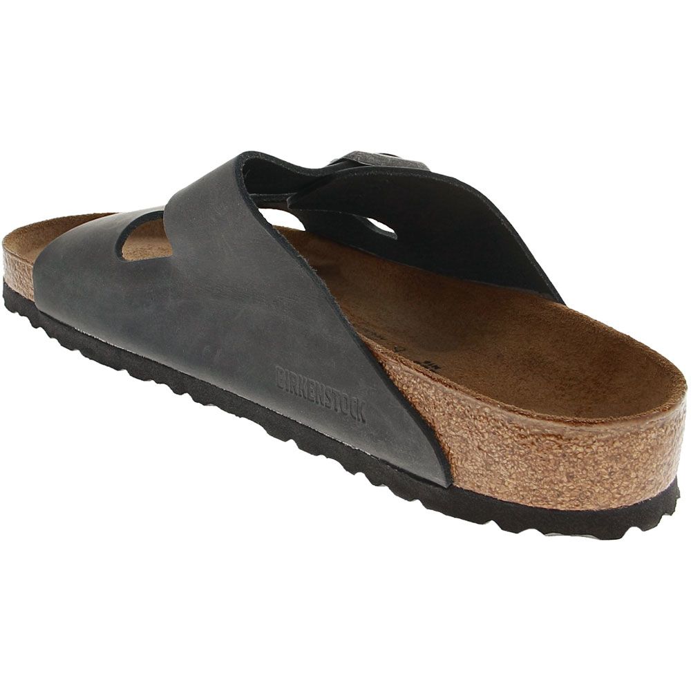 Birkenstock Arizona Slide Sandals - Mens Black Back View