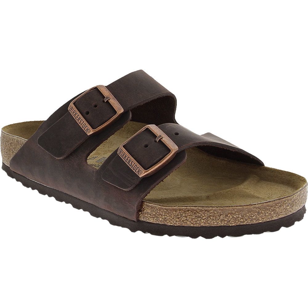 Birkenstock Arizona Slide Sandals - Mens Habana Oiled