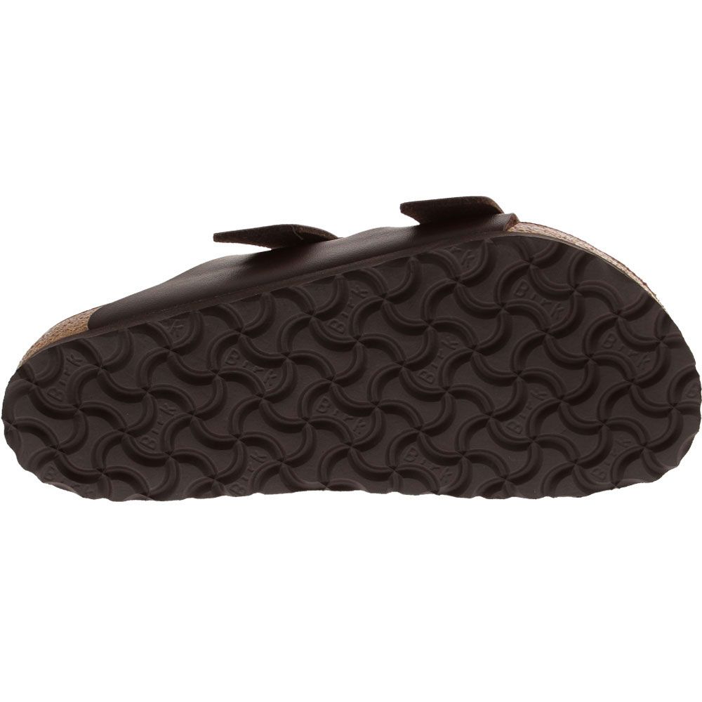 Birkenstock Arizona Birko 2 Strap Sandals - Mens Dark Brown Sole View
