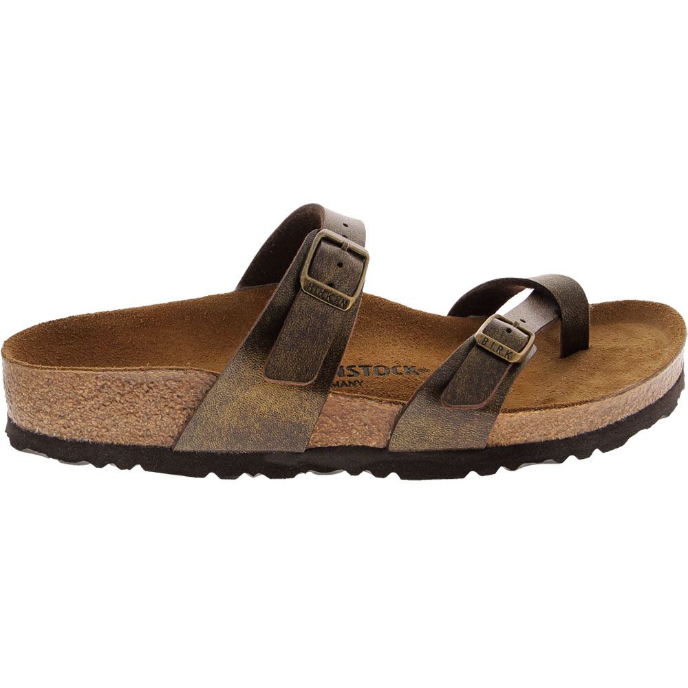 Birkenstock Mayari Toe Thong Sandals - Womens Golden Brown Side View