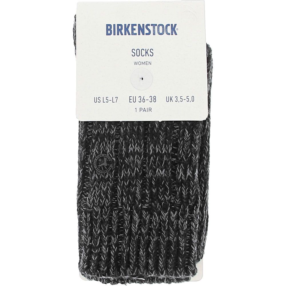Birkenstock Cotton Twist Socks - Womens Black View 2
