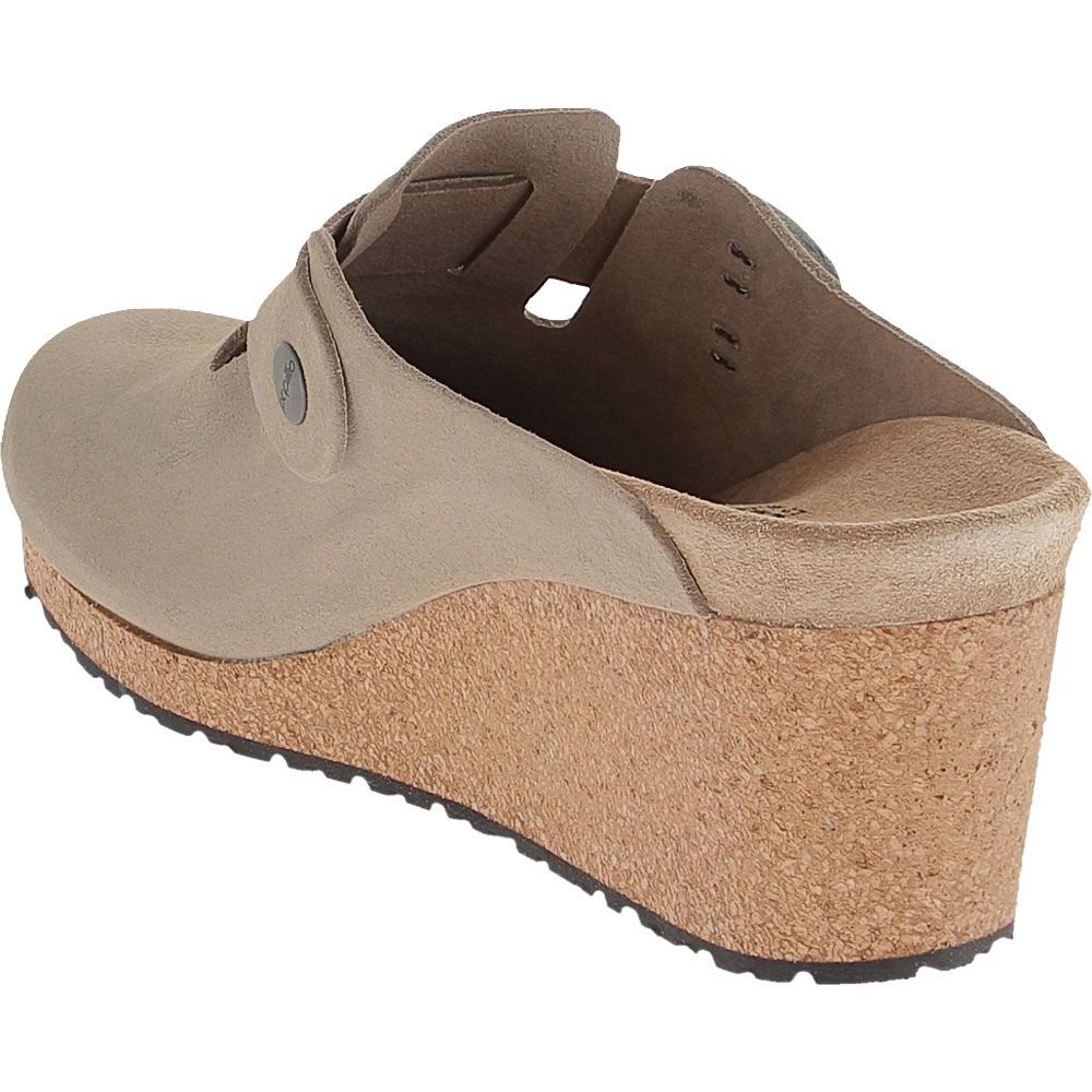 Birkenstock Fanny Slip on Casual Shoes - Womens Taupe Back View