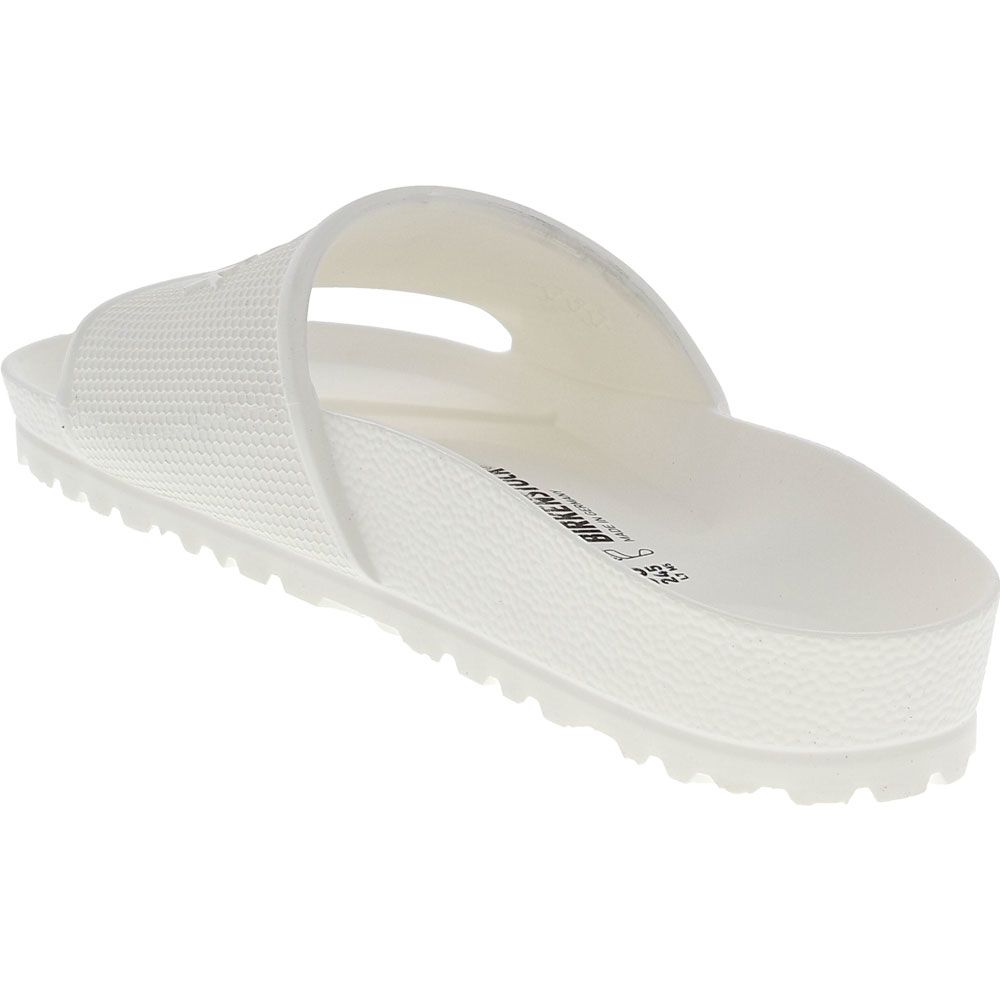 Birkenstock Barbados Slide Sandals - Womens White Back View