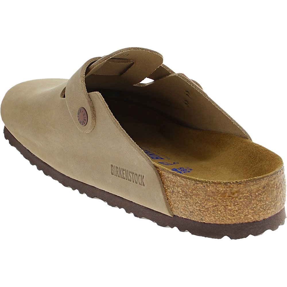 Birkenstock Boston Soft Footbed Slip On Casual Shoes - Mens Tobacco Brown Oiled Back View