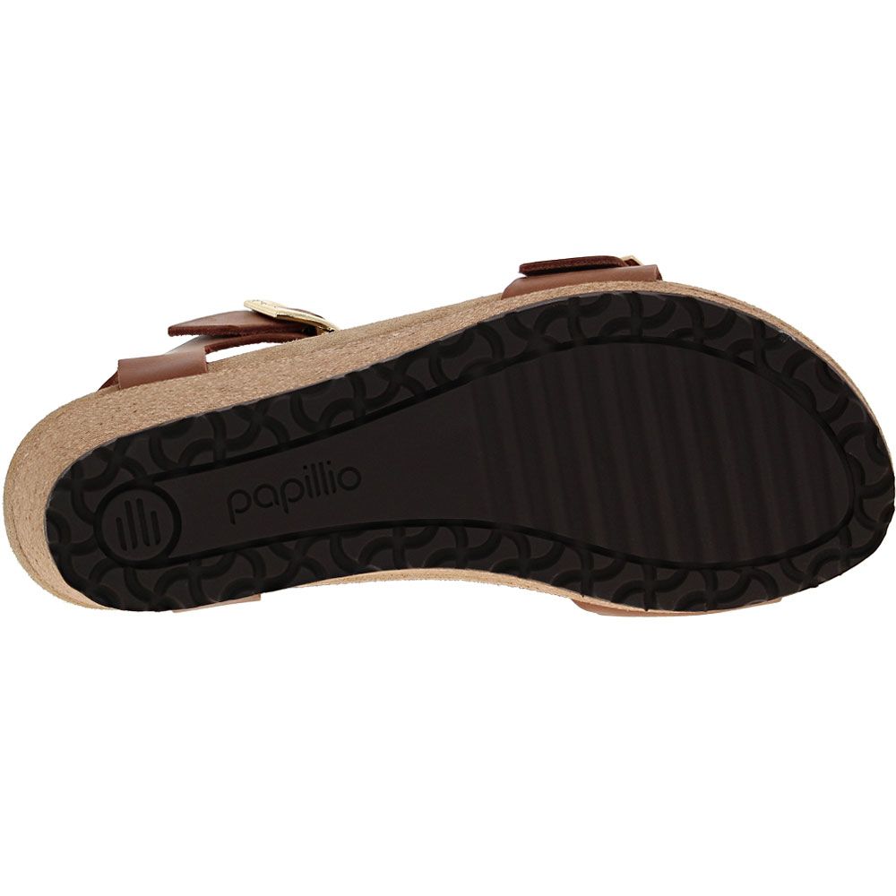 Birkenstock Soley Wedge Sandals - Womens Cognac Sole View