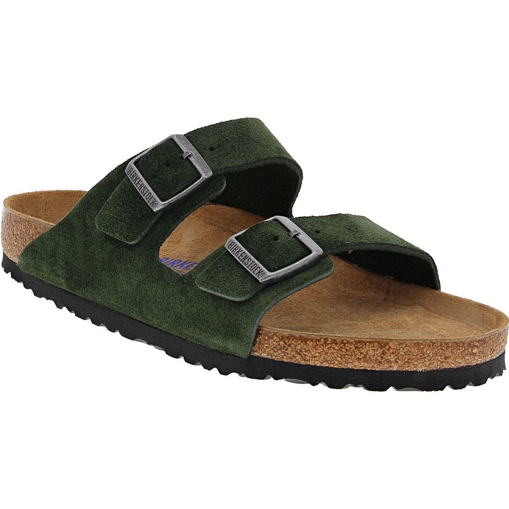 Birkenstock Arizona Soft Footbed Sandals - Mens Mountain View Green