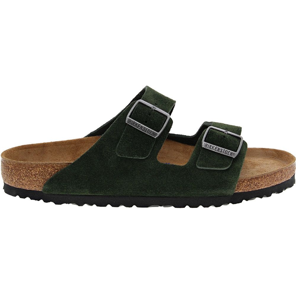 Birkenstock Arizona Soft Footbed Sandals - Mens Mountain View Green Side View
