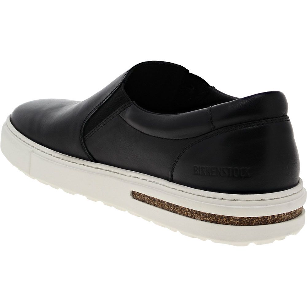 Birkenstock Oswego Leather Slip on Casual Shoes - Womens Black Back View