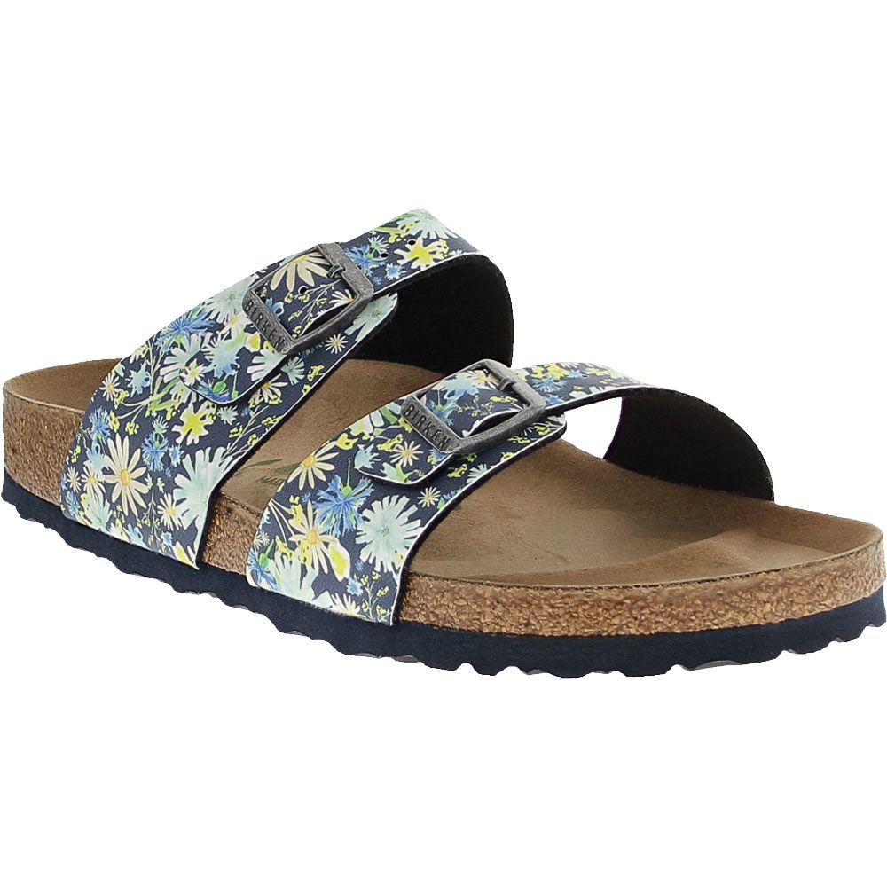 Birkenstock Sydney Vegan Sandals - Womens Summer Floral Blue