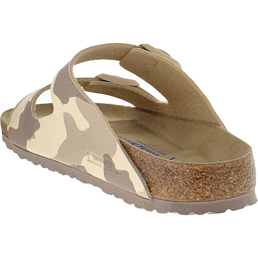 Birkenstock Arizona Footbed Soft Sandals - Womens Camouflage Back View