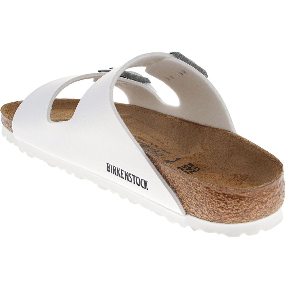 Birkenstock Arizona 2 Strap Sandals - Mens White Back View