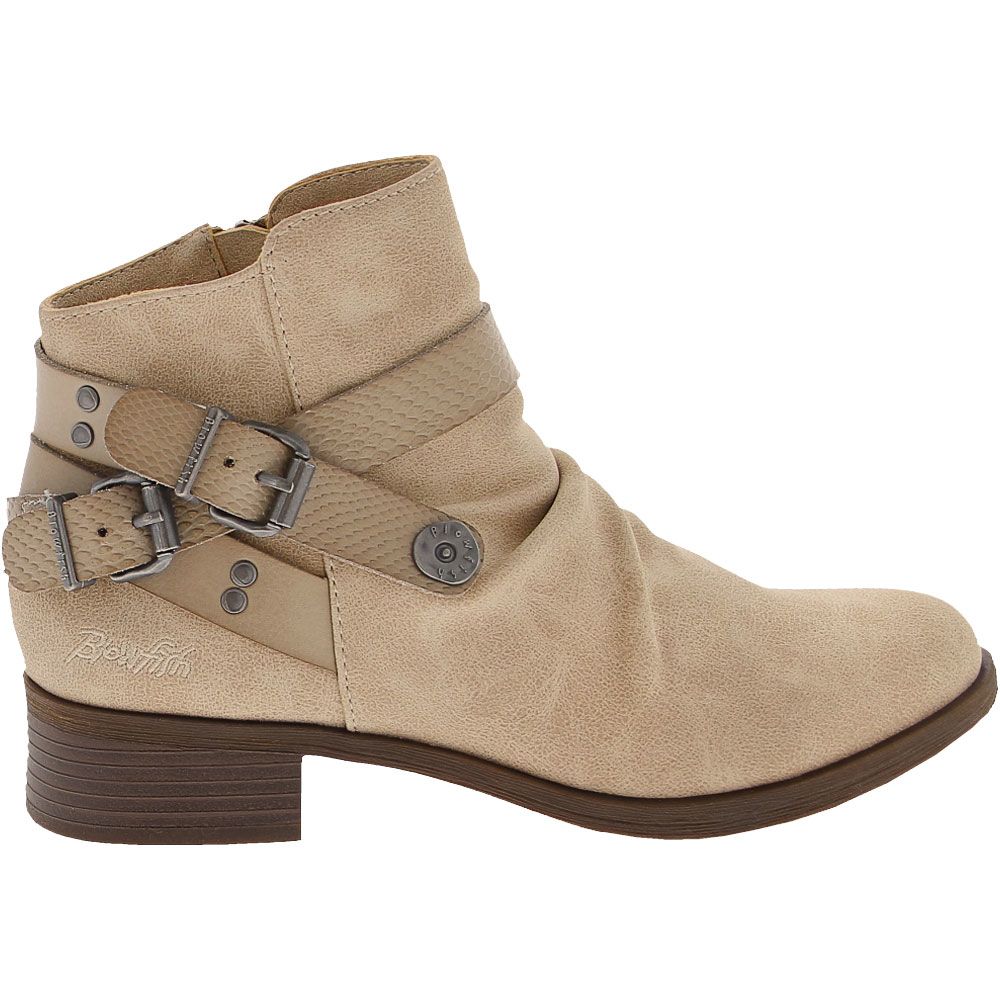 Blowfish Veto Casual Boots - Womens Light Taupe Prospector Birch Dyecut Side View
