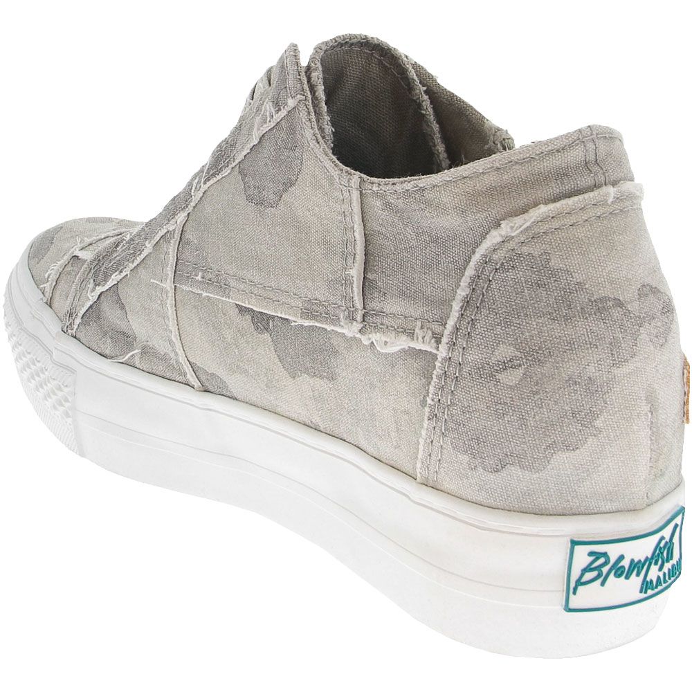 Blowfish Mamba Lifestyle Shoes - Womens Gray Splatter Camouflage Back View