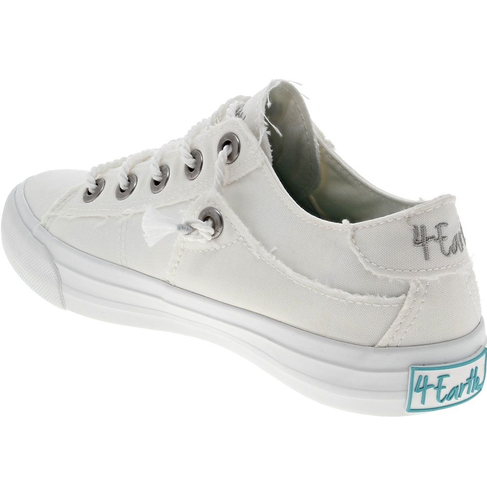 Blowfish Martina 4 Earth Lifestyle Shoes - Womens White Back View