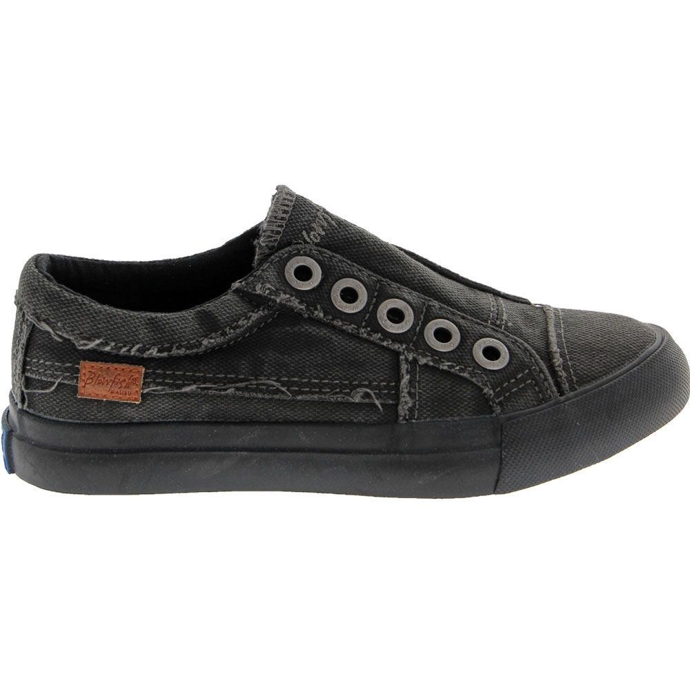 Blowfish Peter KB Kids Lifestyle Shoes Black Smoked Canvas Side View