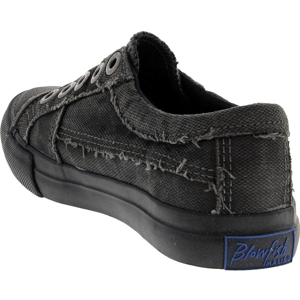 Blowfish Peter KB Kids Lifestyle Shoes Black Smoked Canvas Back View
