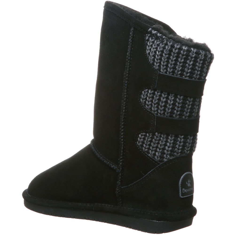 Bearpaw Boshie Comfort Boots - Womens Black Back View