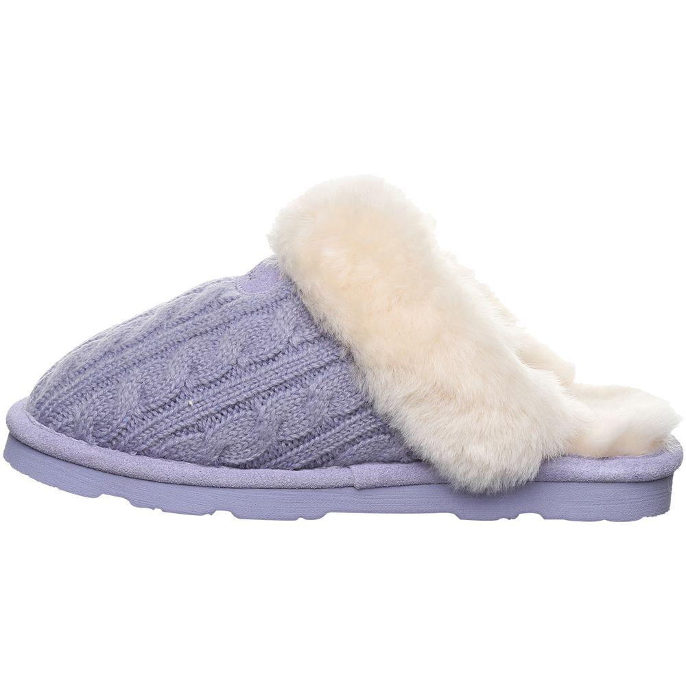 Bearpaw Effie Slippers - Womens Persian Violet Knit Back View