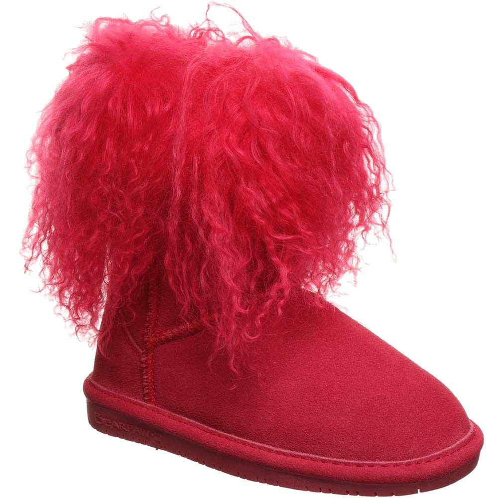 Bearpaw Boo Comfort Winter Boots - Girls Electric Pink