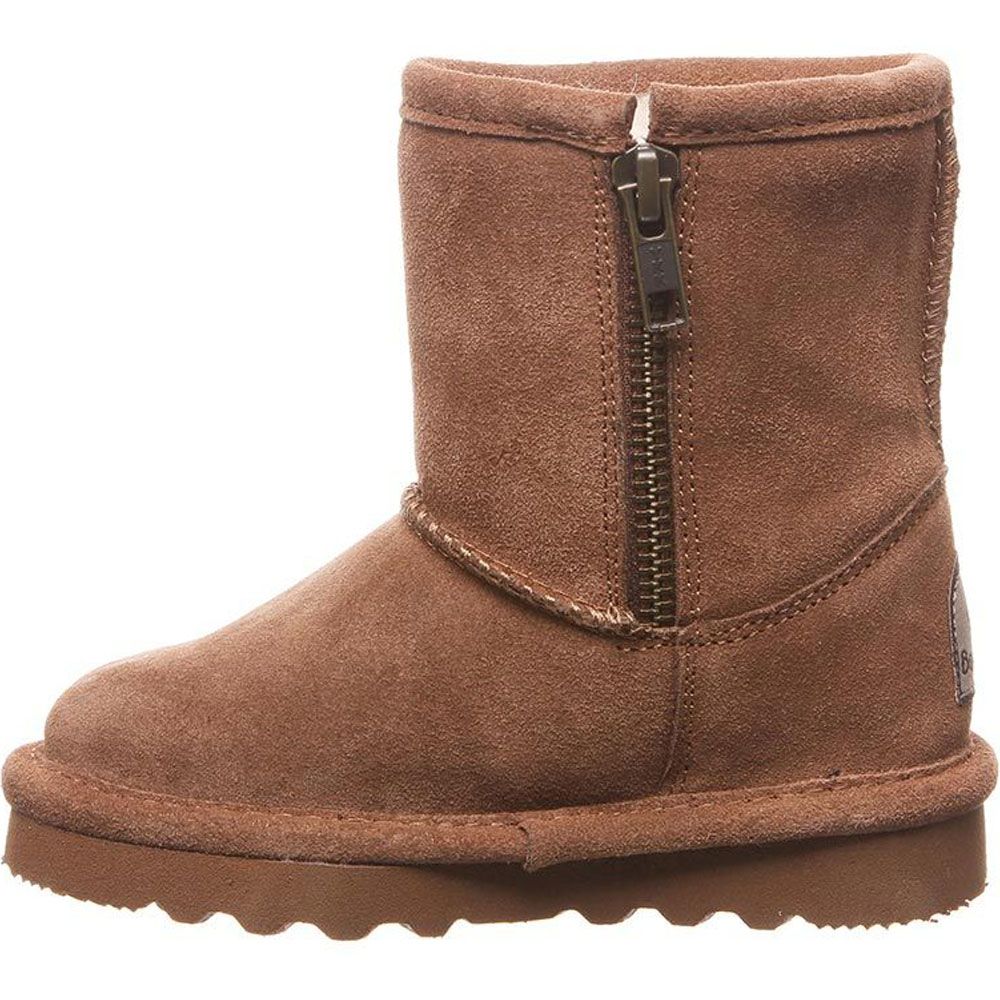 Bearpaw Elle Zipper Winter Boots - Baby Toddler Hickory Back View