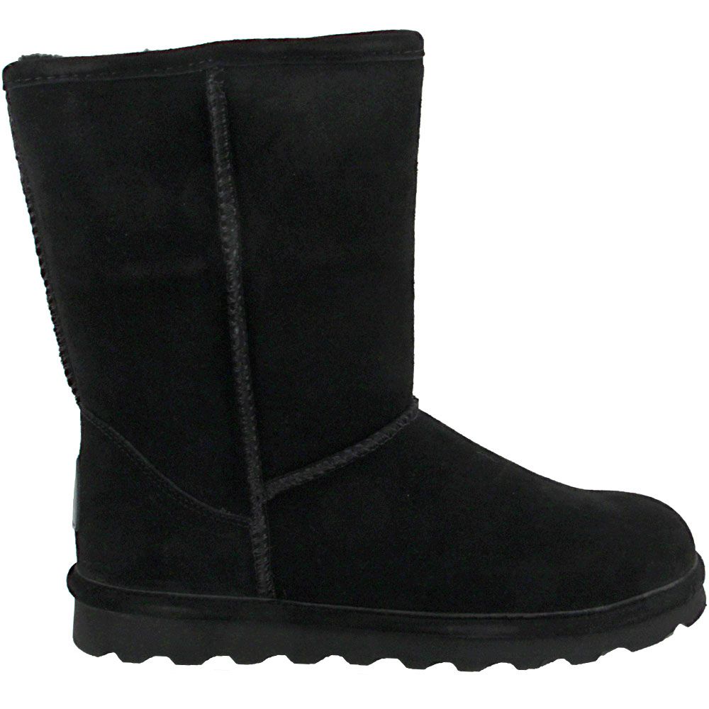 Bearpaw Elle Short Winter Boots - Womens Black Side View
